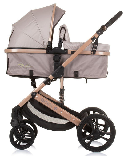 Carrito De Bebé Trío Convertible Amore Hasta 22 Kg Macadamia_3