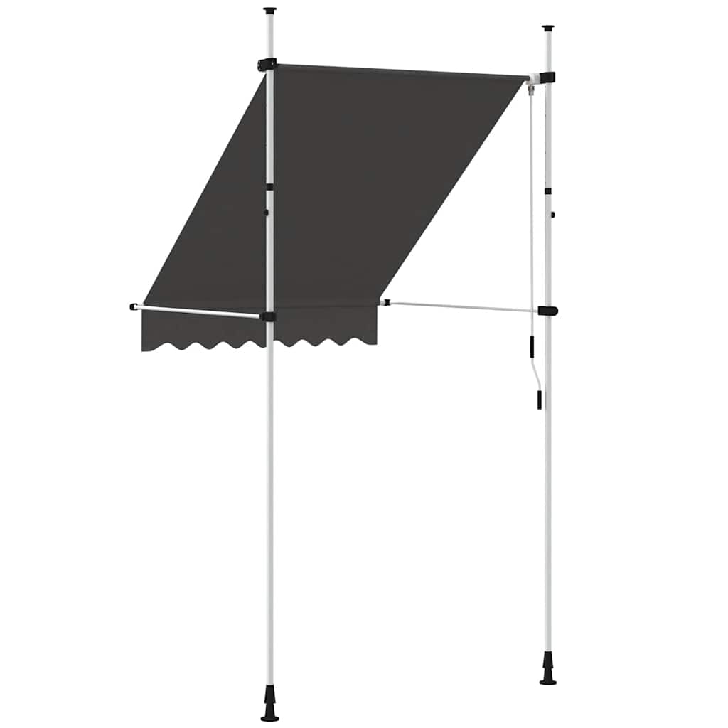 Toldo Retráctil De Funcionamiento Manual Antracita 150 Cm_4