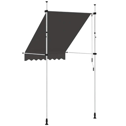 Toldo Retráctil De Funcionamiento Manual Antracita 150 Cm_4