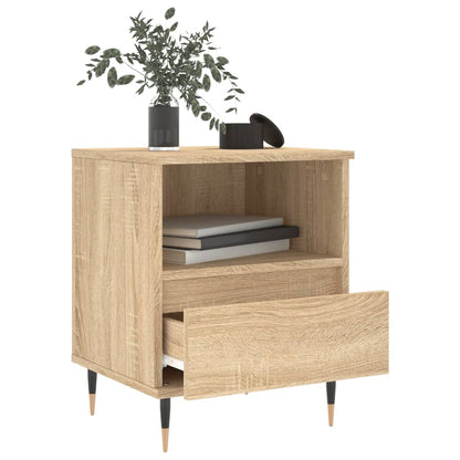 Mesitas Noche 2 Uds Madera Ingeniería Roble Sonoma 40x35x50 Cm_2