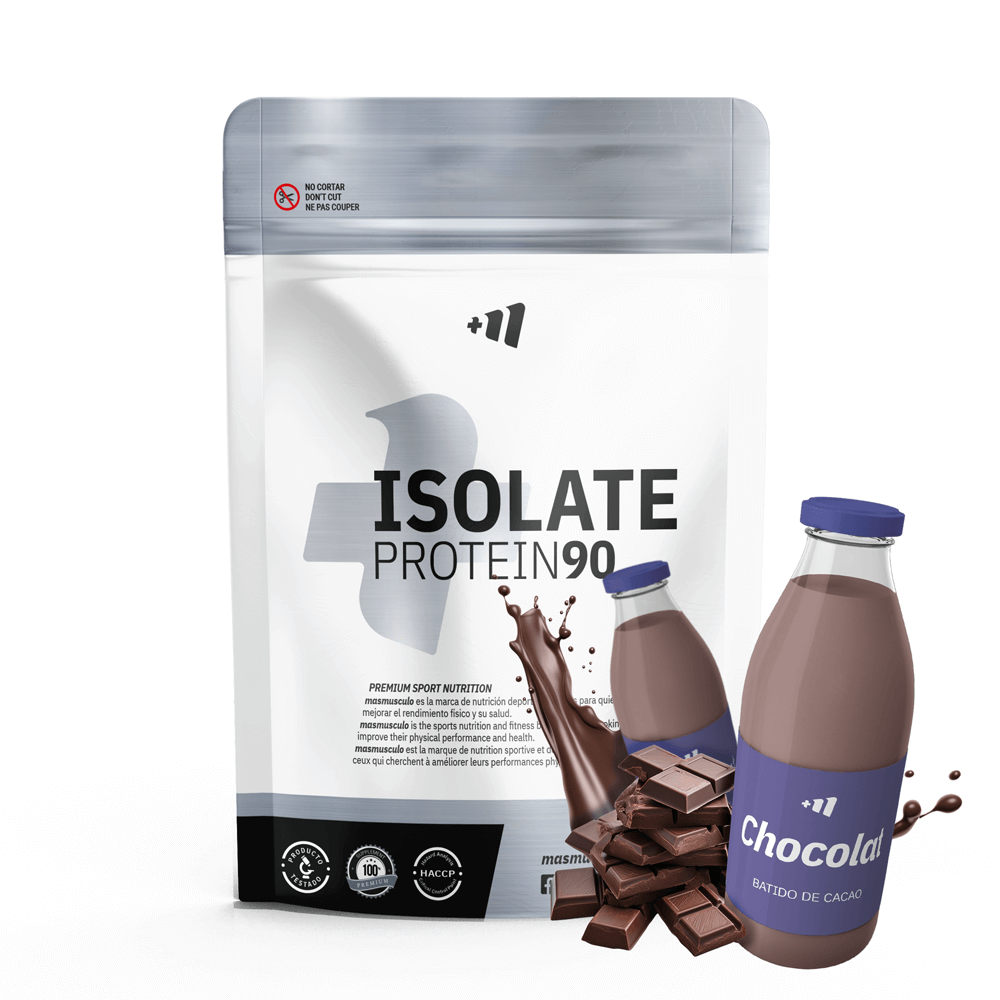 Isolate 90 Cfm - 1kg - Batido Chocolat - Aumenta La Masa Muscular - Masmusculo_0