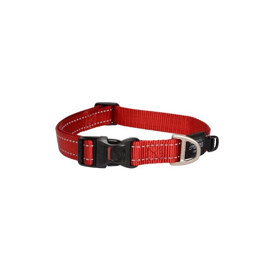 Collar Para Perro, Modelo Classic De Rogz Color Rojo. Talla Xxl (63-70kg)_0