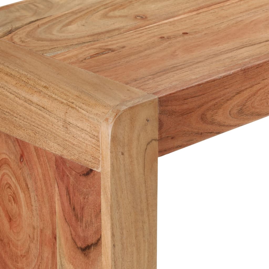 Mesa Consola Madera Maciza De Acacia 110x30x76 Cm_3