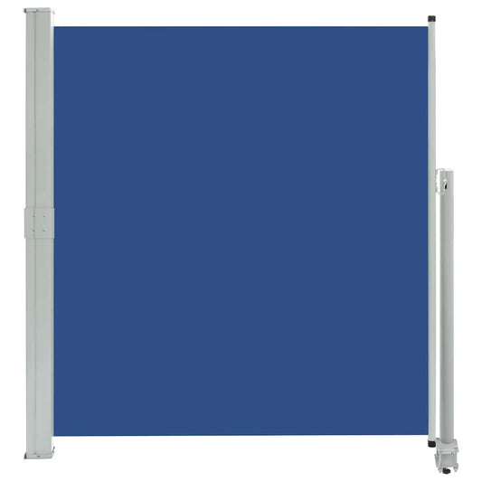 Vidaxl Toldo Lateral Retráctil Para Patio Azul 140x300 Cm_0