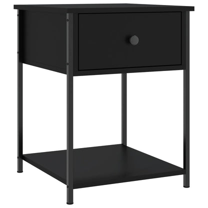 Mesitas De Noche 2 Uds Madera De Ingeniería Negro 44x45x58 Cm_1