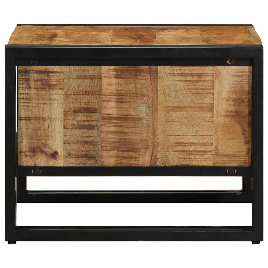 Mesa De Centro 50x50x38 Cm Madera Maciza De Mango_3