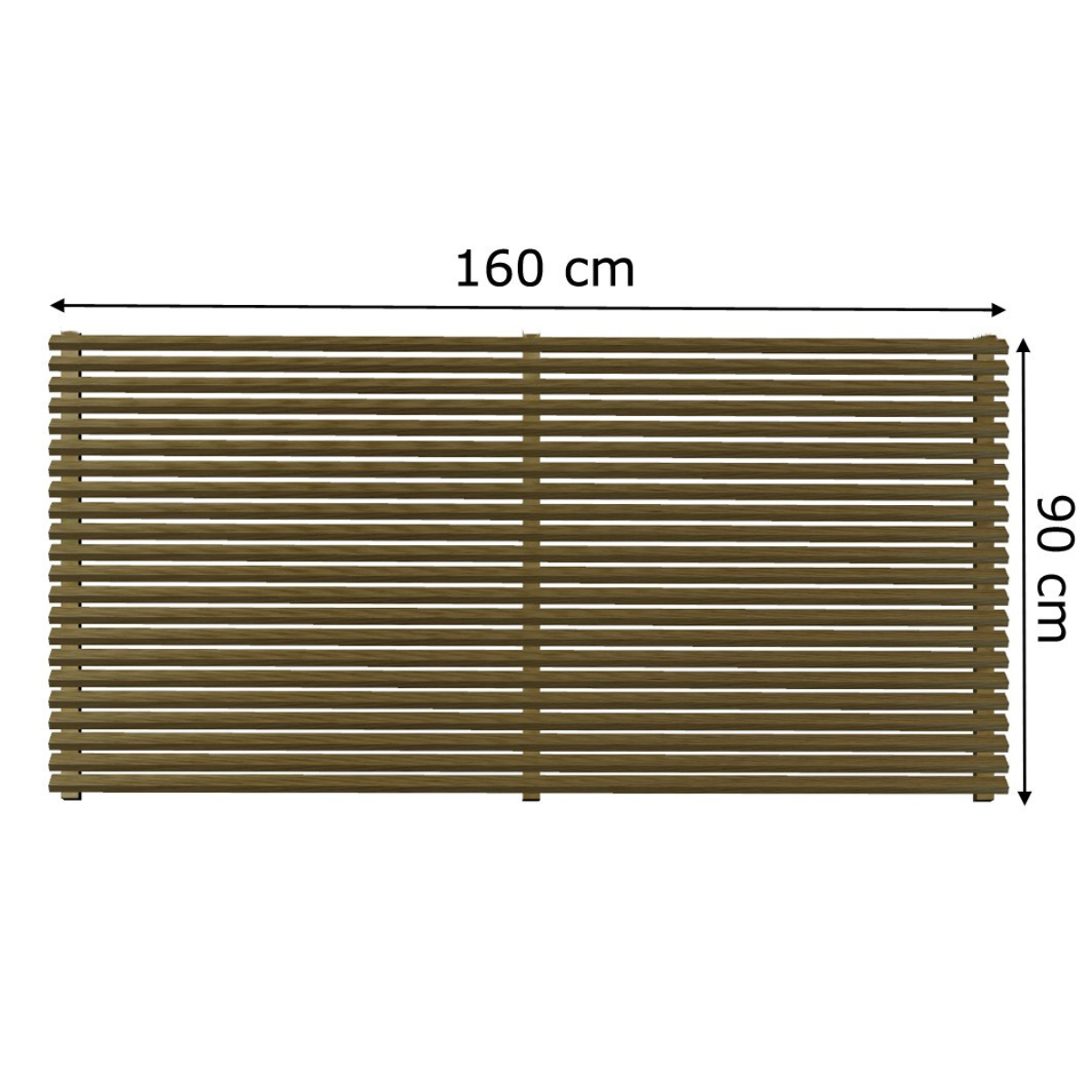 Panel-valla Elegance De Madera Tratada Vidahuerto 160x6x90 Cm