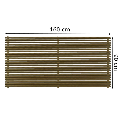 Panel-valla Elegance De Madera Tratada Vidahuerto 160x6x90 Cm