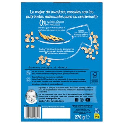 Papilla Multicereales 0% azucares añadidos Gerber 270 g