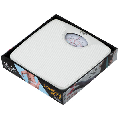 Báscula Analógica De Baño, Precisión, Mecánica, Medición Hasta 130 Kg, Sin Pilas, Fácil Uso Adler Ad8151w Blanco_5