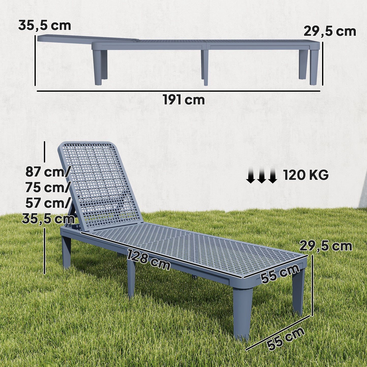 Outsunny Tumbona Reclinable_2