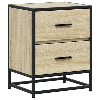 Mesitas Noche 2 Uds Madera Ingeniería Roble Sonoma 40x31x50 Cm_4