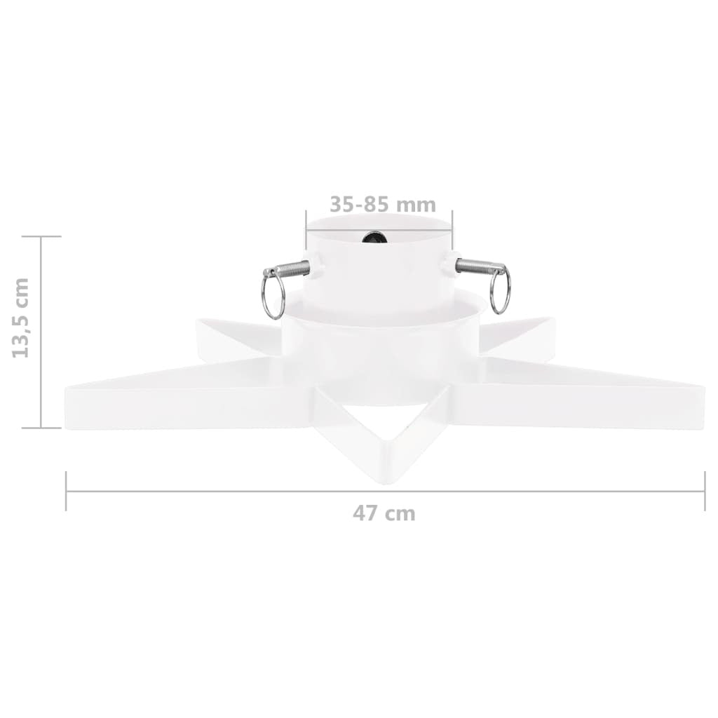 Vidaxl Soporte Para Árbol De Navidad Blanco 47x47x13,5 Cm_2