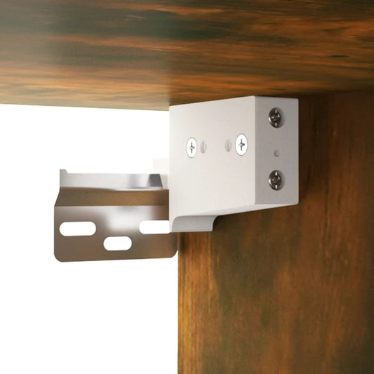 Mueble Zapatero Pared Madera Pino Roble Ahumado 70x35x38 Cm / Vetonek_0