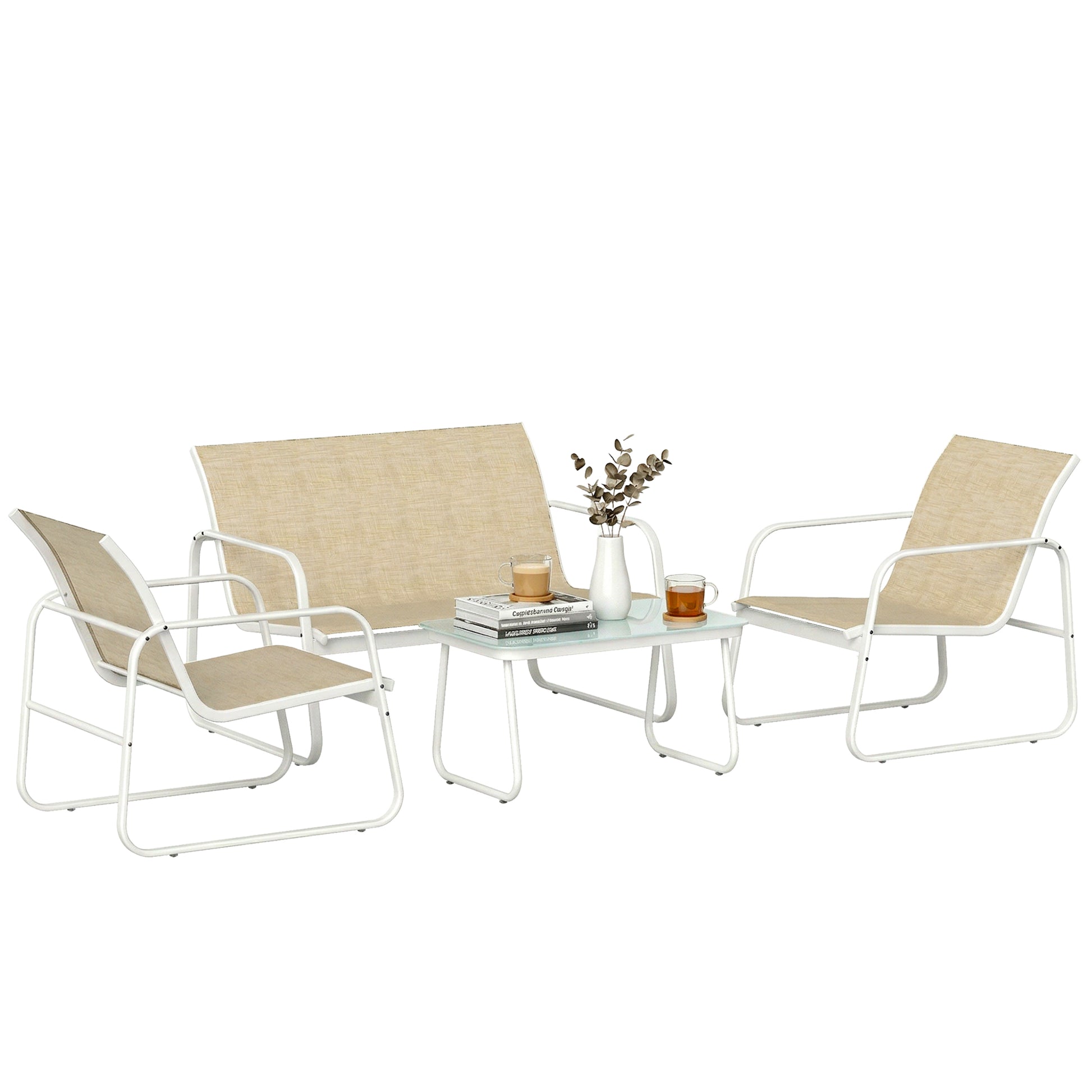 Outsunny Conjunto Jardín Exterior De 4 Piezas_0