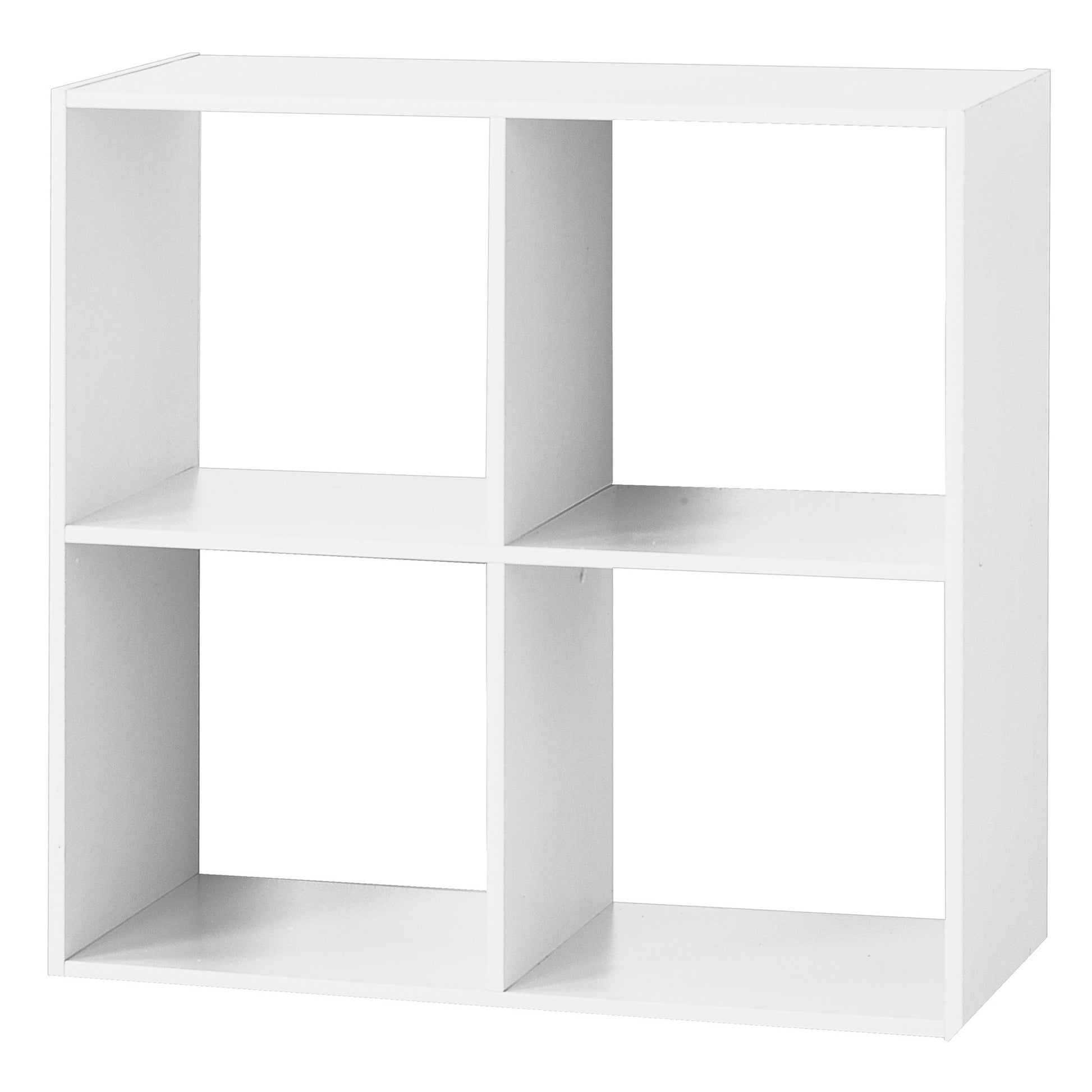 Wellhome Estantes Madera 4 Compartimentos Blanco_0