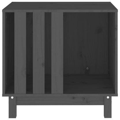 Vidaxl Caseta Para Perros Madera Maciza De Pino Gris 60x45x57 Cm_4