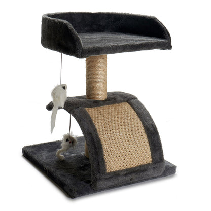 Árbol Para Gatos Con Rascadores Plataforma Y Caseta 31x12x34.5cm