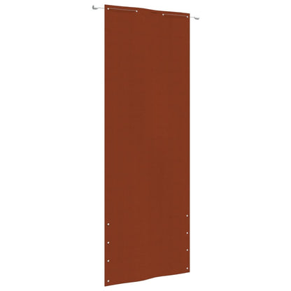Vidaxl Toldo Pantalla Para Balcón De Tela Oxford Terracota 80x240 Cm_0