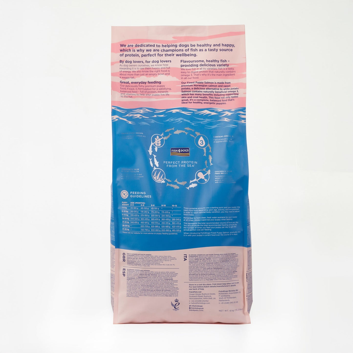 Fish4dogs Pienso Para Cachorro Sin Cereales – Salmón Y Boniato 6 Kg_3