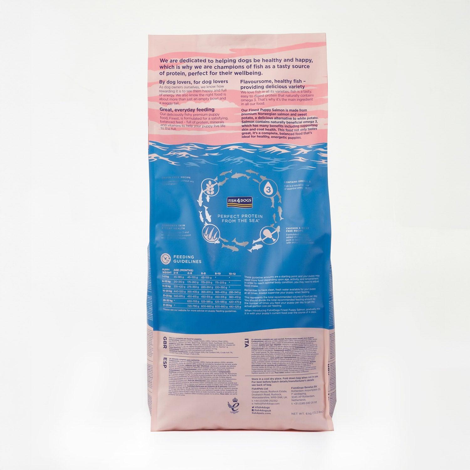 Fish4dogs Pienso Para Cachorro Sin Cereales – Salmón Y Boniato 6 Kg_3