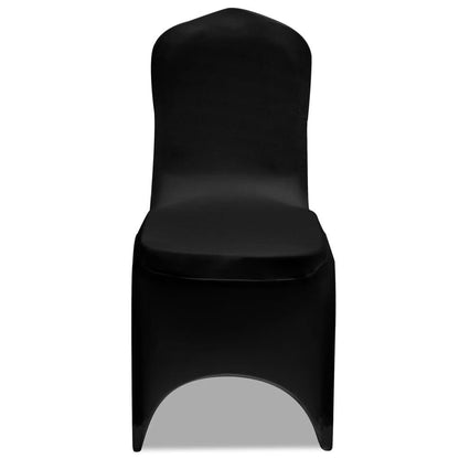 Vidaxl Funda De Silla Elástica 18 Unidades Negro_2