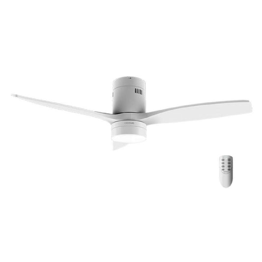 Cecotec Ventilador De Techo Energysilence Aero 5600 Classic White. 40w, Motor Dc, Diámetro 132 Cm, 3 Aspas, Lámpara Led_0