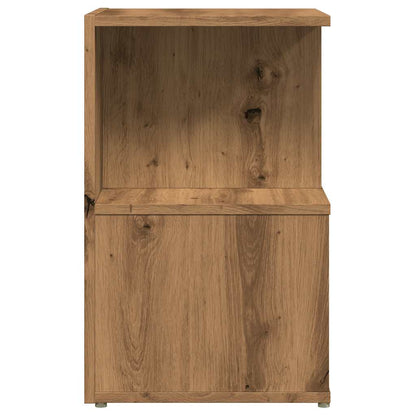 Mesita De Noche Madera De Ingeniería Roble Artisian 35x35x55 Cm_4
