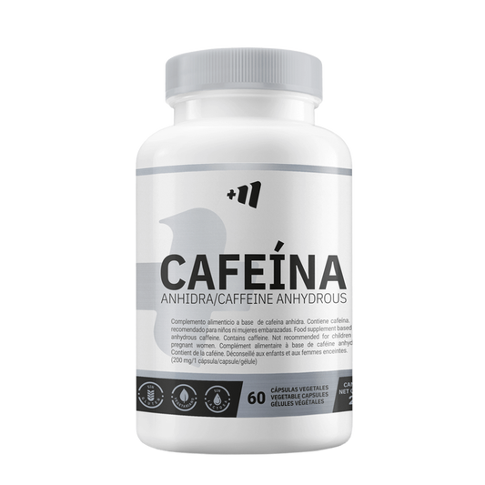 Cafeína Anhidra 200mg - 60 Cápsulas Vegetales - Aporta Energía - Masmusculo_0