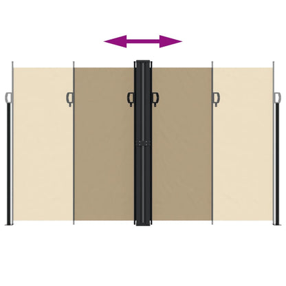 Vidaxl Toldo Lateral Retráctil Beige 200x600 Cm_4