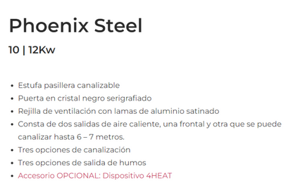 Bricosol Estufa De Pellets Phoenix Steel 10 Blanco Perla De Ferlux_1