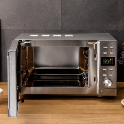 Microondas Sin Plato Digital Grandheat 2000 Flatbed Steel. 700 W En 6 Niveles, Capacidad 20 Litros, 8 Funciones Preconfiguradas, Quick Start, Tempor_3