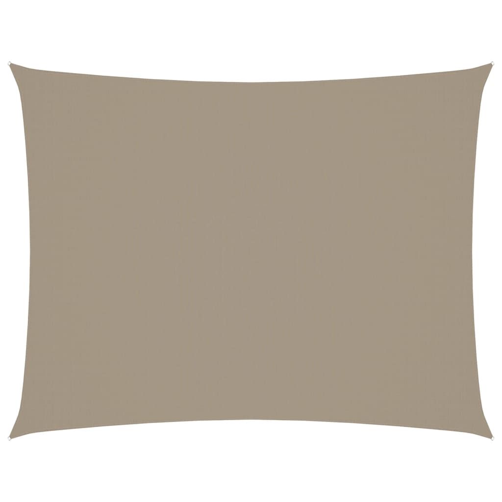 Vidaxl Toldo De Vela Rectangular Tela Oxford Gris Taupe 3x6 M_0