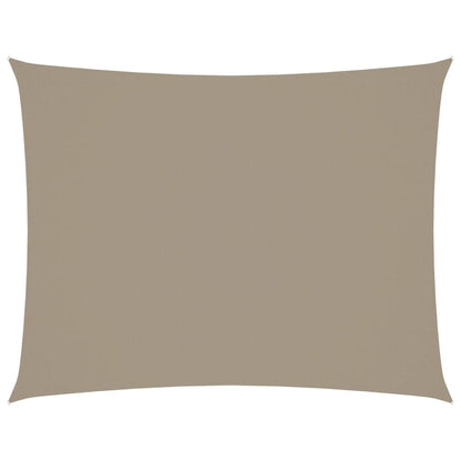 Vidaxl Toldo De Vela Rectangular Tela Oxford Gris Taupe 3x6 M_0