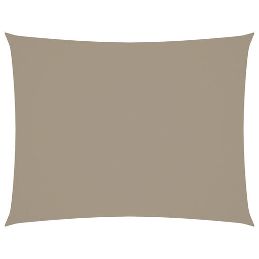 Vidaxl Toldo De Vela Rectangular Tela Oxford Gris Taupe 3x6 M_0