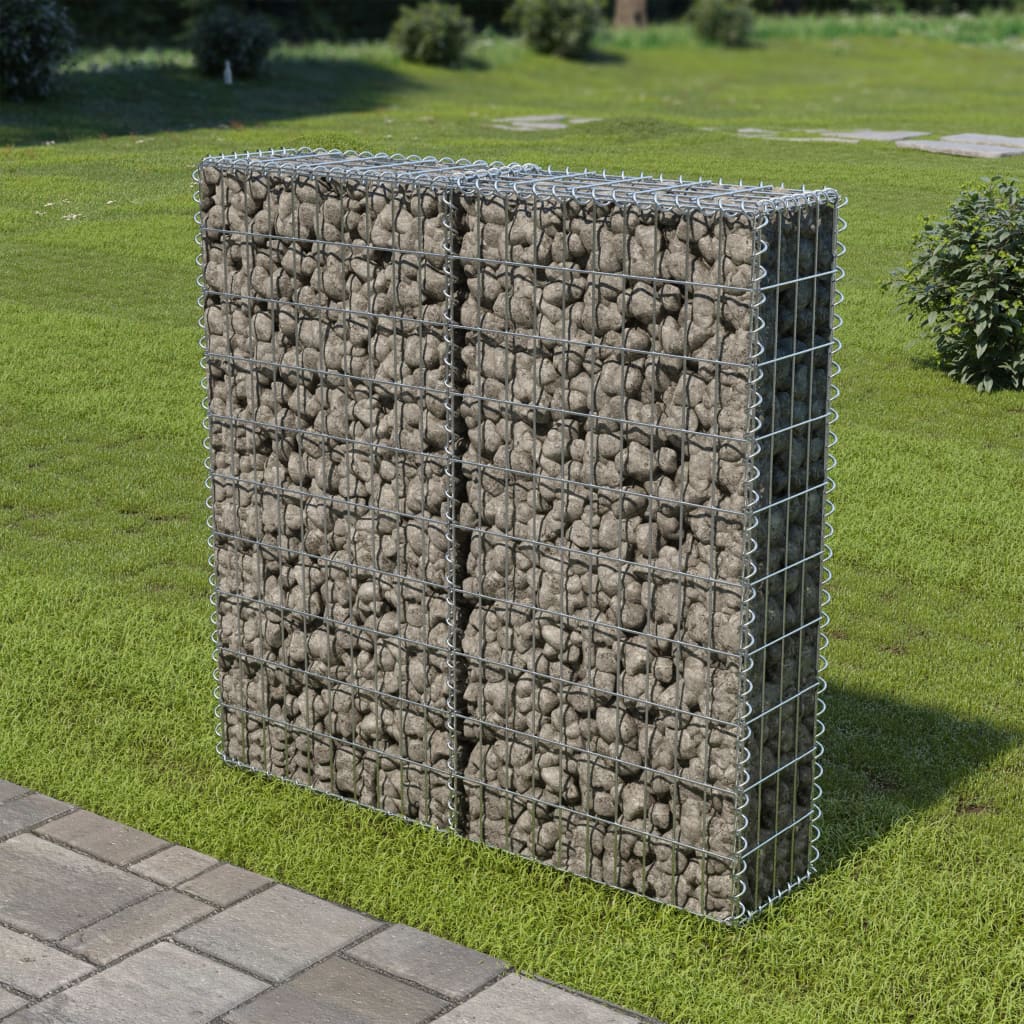 Muro De Gaviones Con Cubiertas Acero Galvanizado 100x20x100 Cm / Vetonek_3