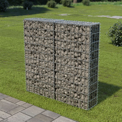 Muro De Gaviones Con Cubiertas Acero Galvanizado 100x20x100 Cm / Vetonek_3