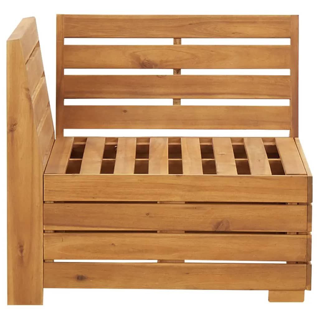 Vidaxl Muebles De Jardín 2 Piezas Con Cojines Madera Maciza De Acacia_3