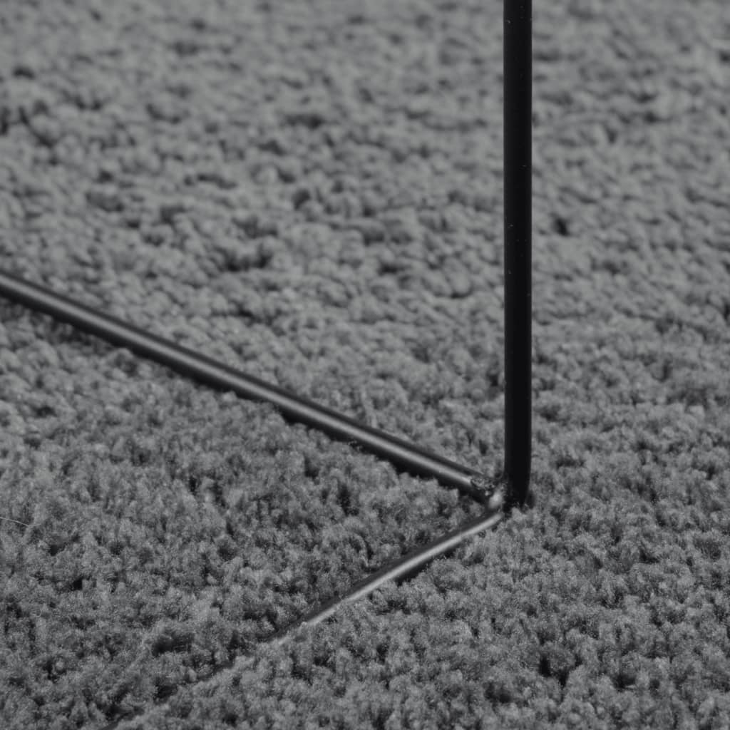 Alfombra De Pelo Corto Oviedo Gris Antracita Ø 280 Cm / Vetonek_2
