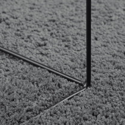 Alfombra De Pelo Corto Oviedo Gris Antracita Ø 280 Cm / Vetonek_2