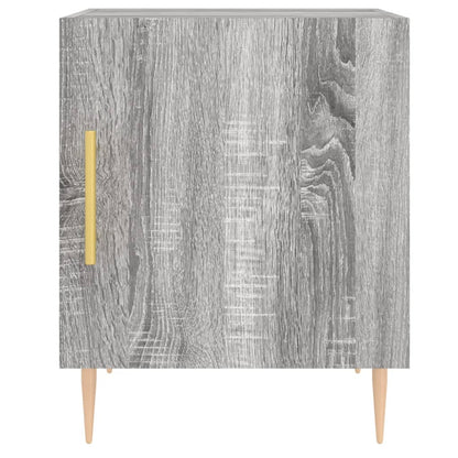 Mesita De Noche Madera De Ingeniería Gris Sonoma 40x40x50 Cm_4
