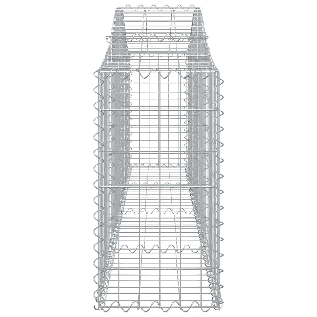 Cestas De Gaviones 10 Uds Forma De Arco Hierro 200x30x60/80 Cm_4