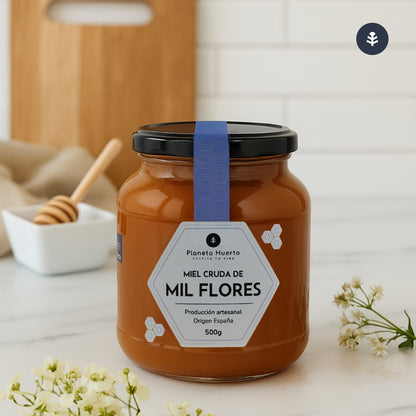 Miel Cruda de Mil Flores Planeta Huerto 1 Kg