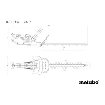 Metabo Hs 18 Ltx 45 V Solo Akku-heckenschere_1