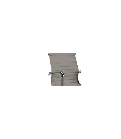 Pack De Dos Sillas Confidente Tapizado En Piel Sintetica Gris, 57 Cm(ancho) 90 Cm(altura)_1