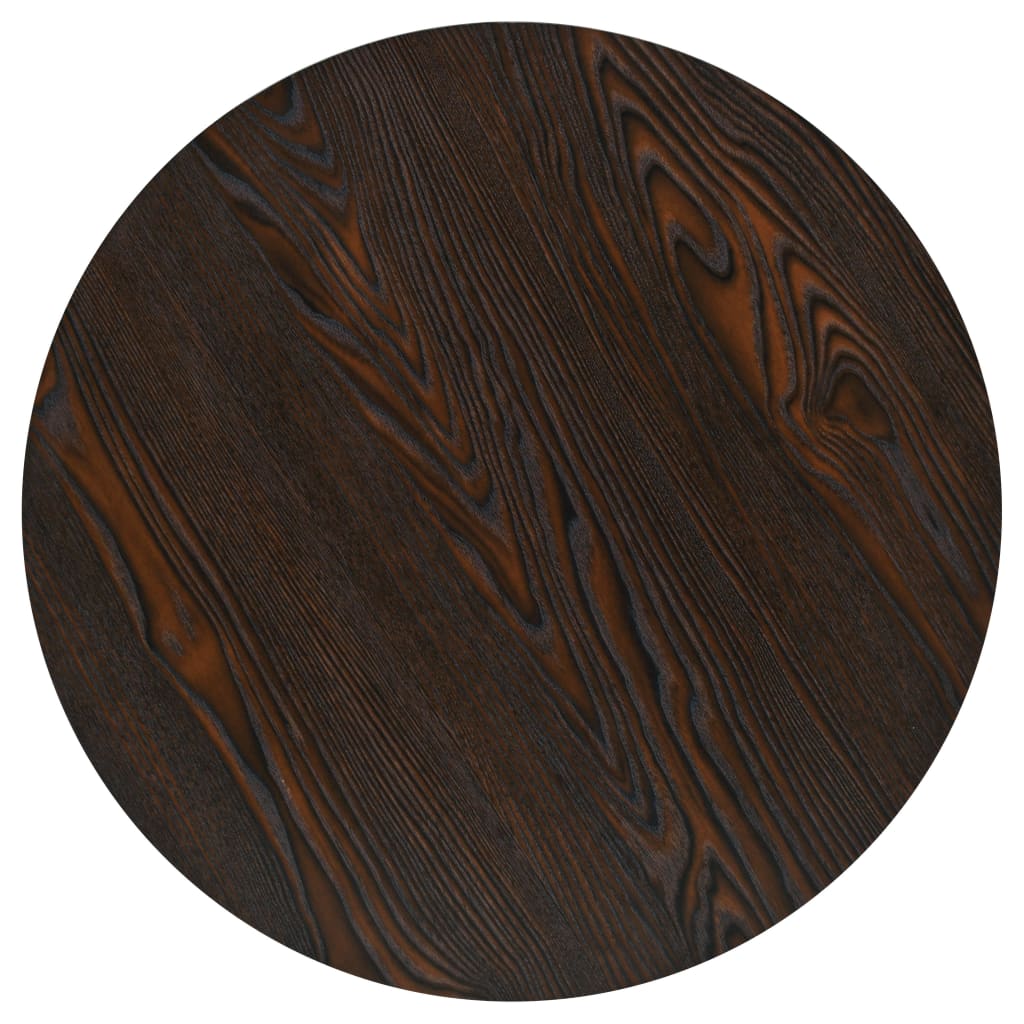 Mesa De Bar Bistró Mdf Y Acero Redonda Fresno Oscuro 60x75 Cm_2