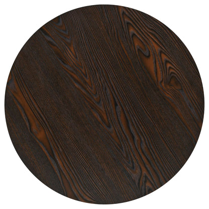 Mesa De Bar Bistró Mdf Y Acero Redonda Fresno Oscuro 60x75 Cm_2