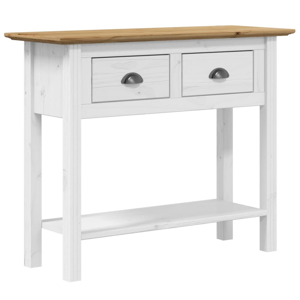 Mesa Consola Bodo Madera Maciza De Pino Marrón 91x35x74 Cm_0