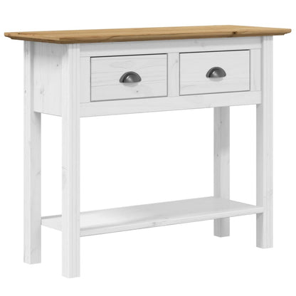 Mesa Consola Bodo Madera Maciza De Pino Marrón 91x35x74 Cm_0