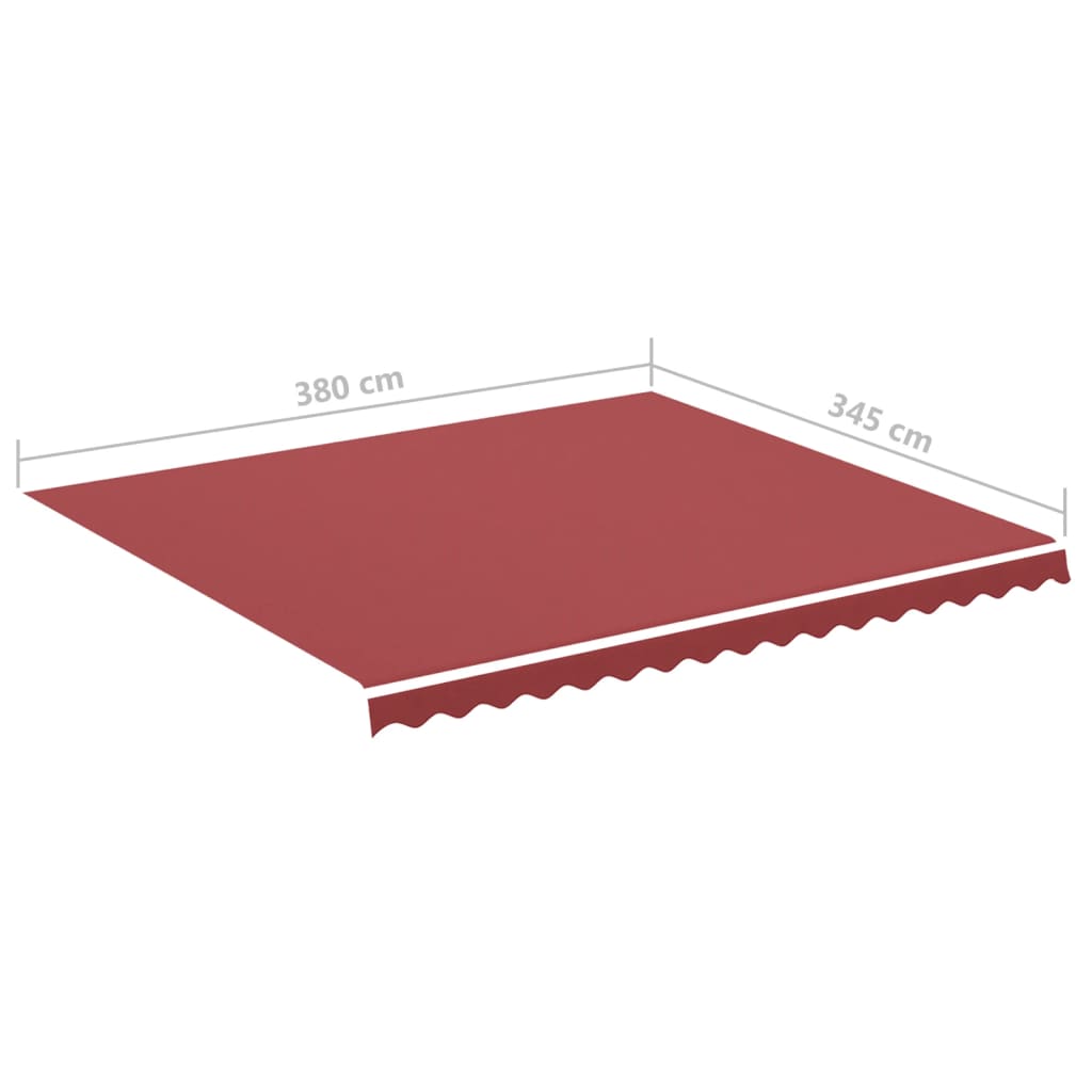Tela De Repuesto Para Toldo Rojo Burdeos 4x3,5 M Poliéster_5
